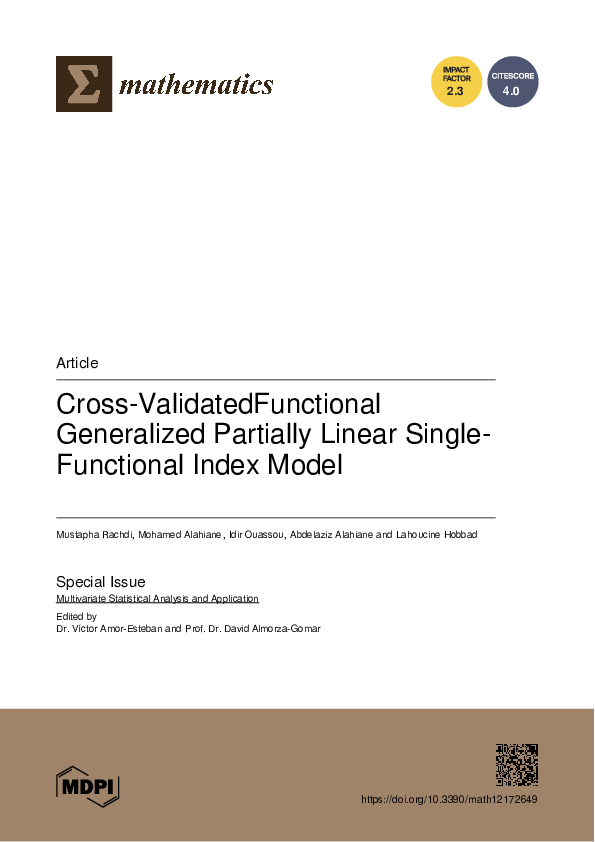 (PDF) Cross-ValidatedFunctional Generalized Partially Linear Single ...