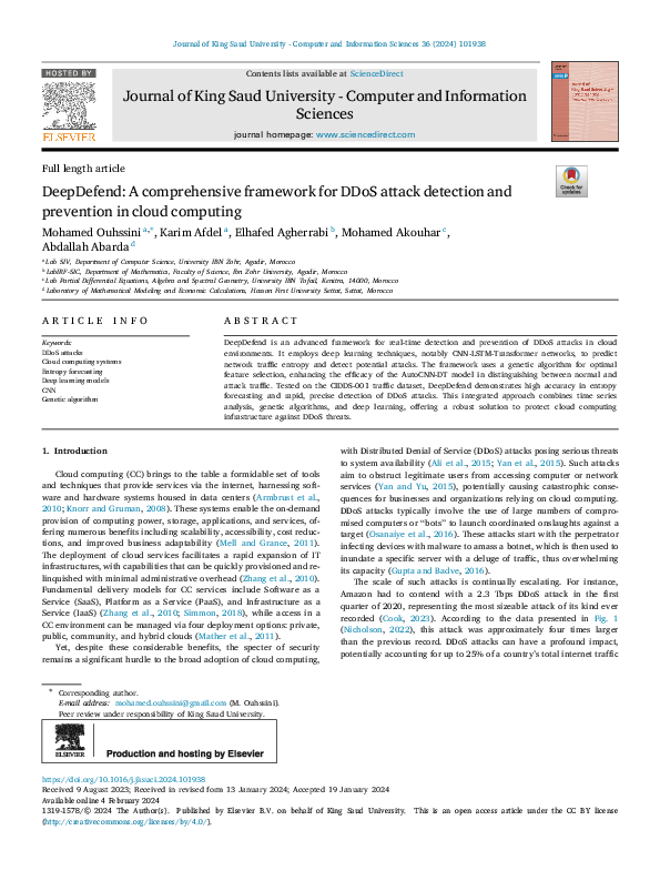 (PDF) DeepDefend: A comprehensive framework for DDoS attack detection ...