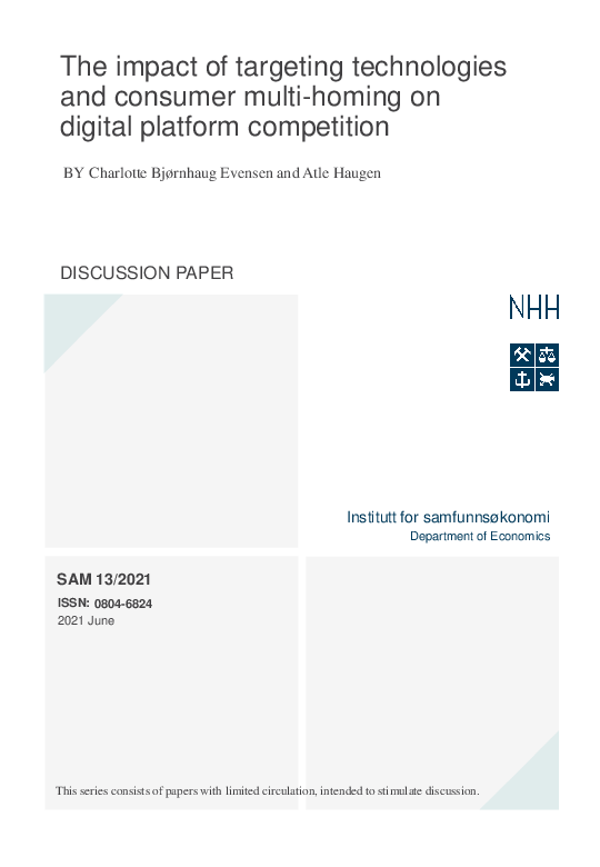 (PDF) The impact of targeting technologies and consumer multi-homing on ...