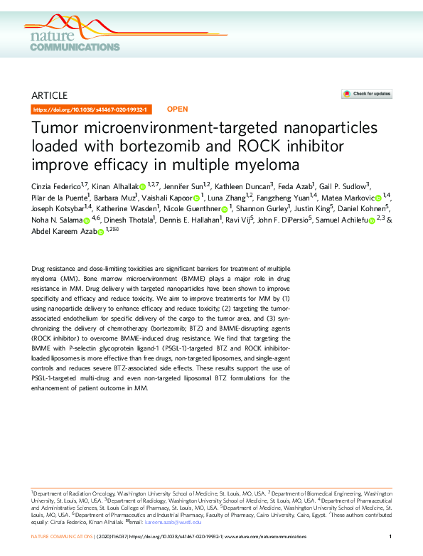 (PDF) Tumor microenvironment-targeted nanoparticles loaded with ...