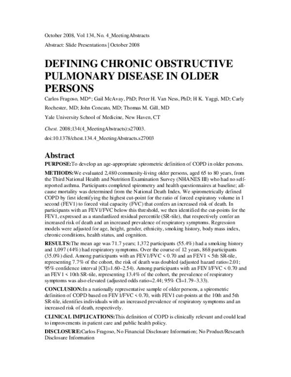 (PDF) Defining Chronic Obstructive Pulmonary Disease in Older Persons