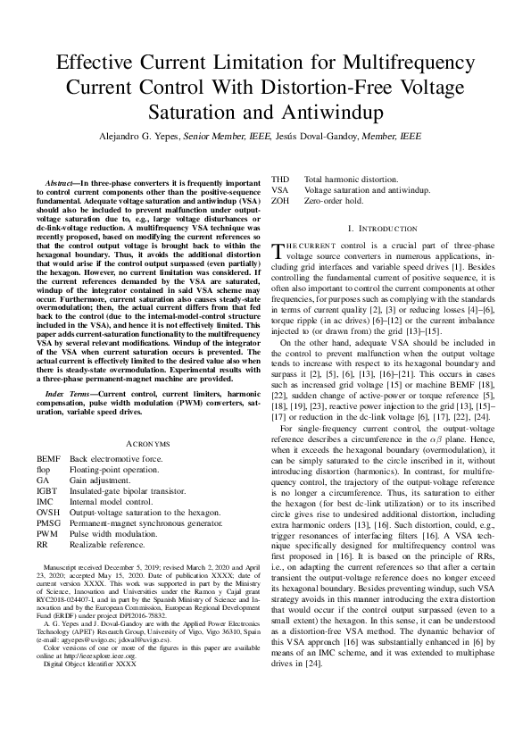 (PDF) Effective Current Limitation for Multifrequency Current Control ...
