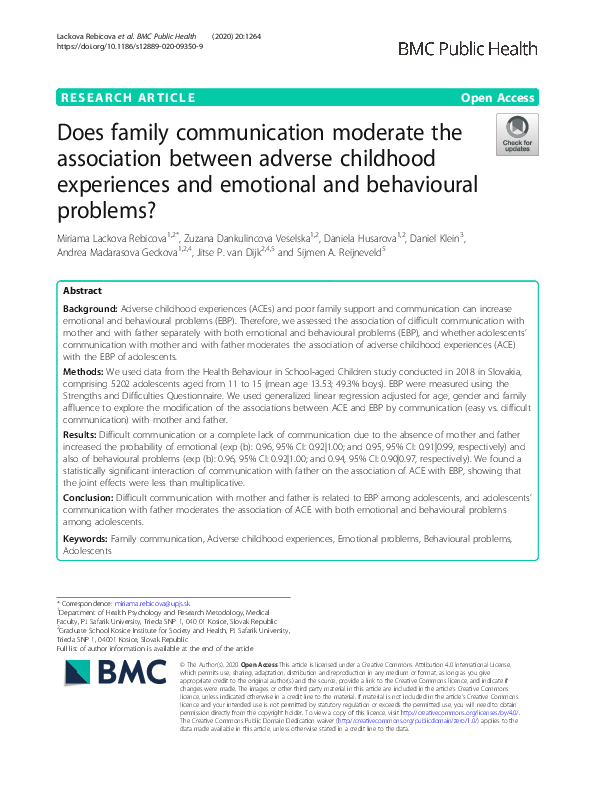 (PDF) Does family communication moderate the association between ...