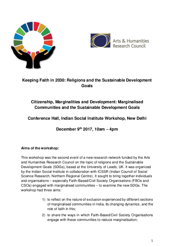 (PDF) Keeping Faith in 2030: Religions and the Sustainable Development ...