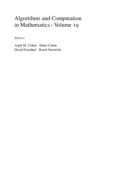 (PDF) Discovering Mathematics with Magma
