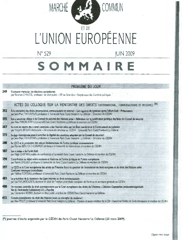 (PDF) Les ‘sanctions ciblées’ du Conseil de sécurité des Nations Unies