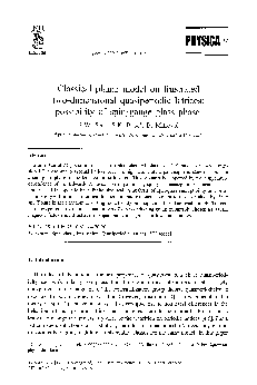 (PDF) Classical planar model on frustrated two-dimensional ...