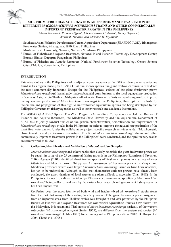 (PDF) Morphometric characterization and performance evaluation of ...