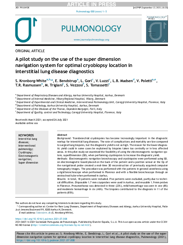(PDF) A pilot study on the use of the super dimension navigation system ...