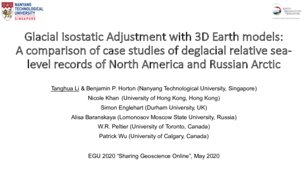 (PDF) Glacial Isostatic Adjustment with 3D Earth models: A comparison ...