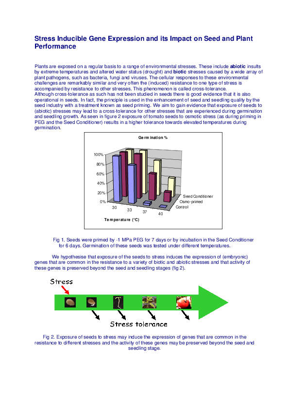 (PDF) Stress-inducible gene expression and its impact on seed and plant ...