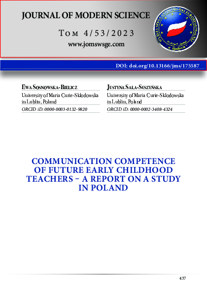 (PDF) Communication competence of future early childhood teachers - a ...