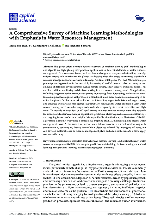 (PDF) A Comprehensive Survey of Machine Learning Methodologies with ...