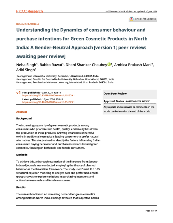 (PDF) Understanding the Dynamics of consumer behaviour and Purchase ...