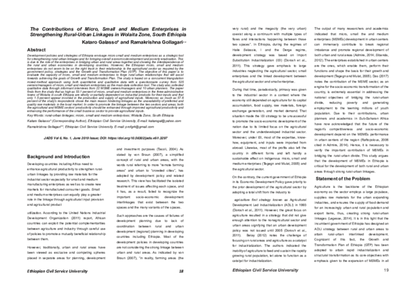 (PDF) Contributions of Micro, Small and Medium Enterprises in ...