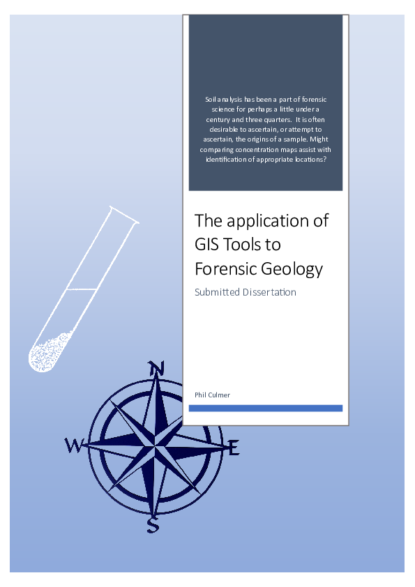 (PDF) The application of GIS Tools to Forensic Geology