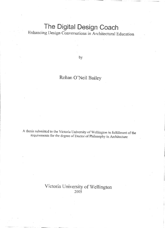 (PDF) The Digital Design Coach Enhancing Design Conversations in ...