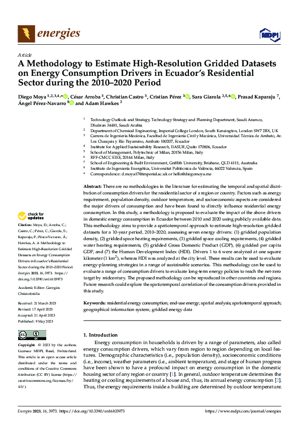 (PDF) A Methodology to Estimate High-Resolution Gridded Datasets on ...