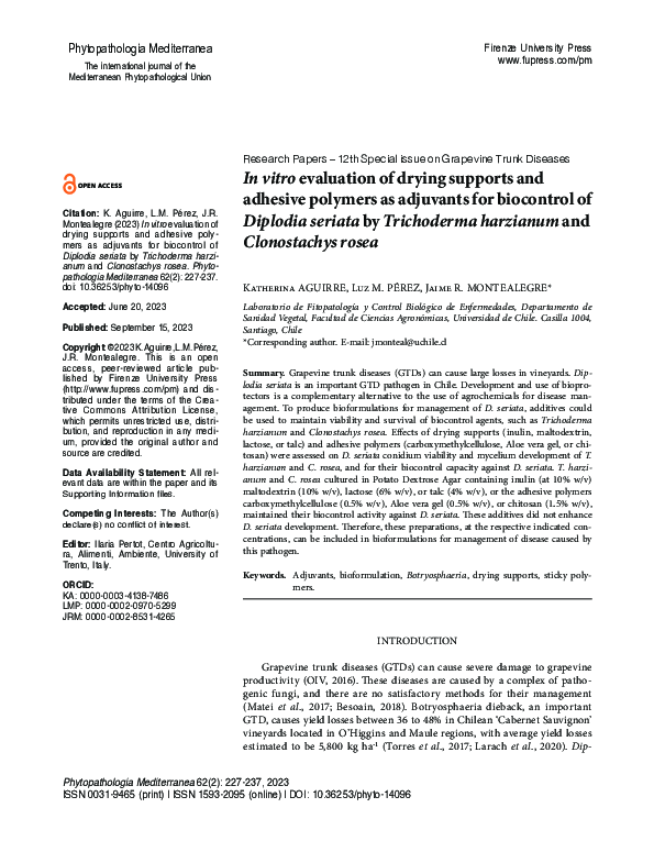 (PDF) In vitro evaluation of drying supports and adhesive polymers as ...
