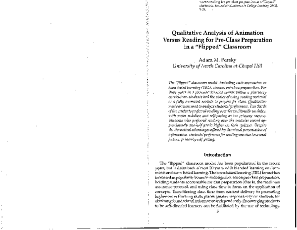 (PDF) Qualitative Analysis of Animation versus Reading for Pre-Class ...