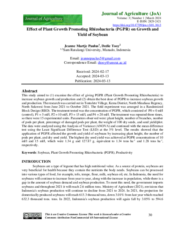 (PDF) Effect of Plant Growth Promoting Rhizobacteria (PGPR) on Growth ...