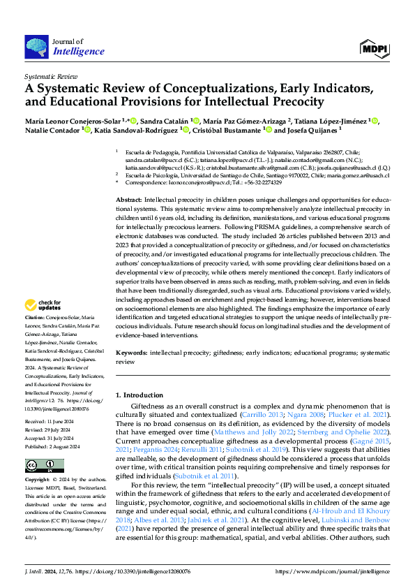 (PDF) A Systematic Review of Conceptualizations, Early Indicators, and ...