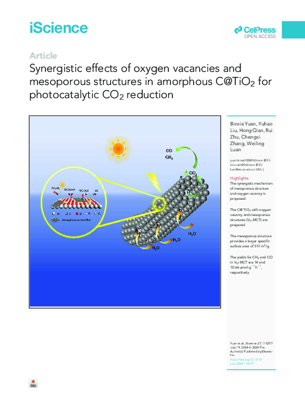 (PDF) Synergistic effects of oxygen vacancies and mesoporous structures ...