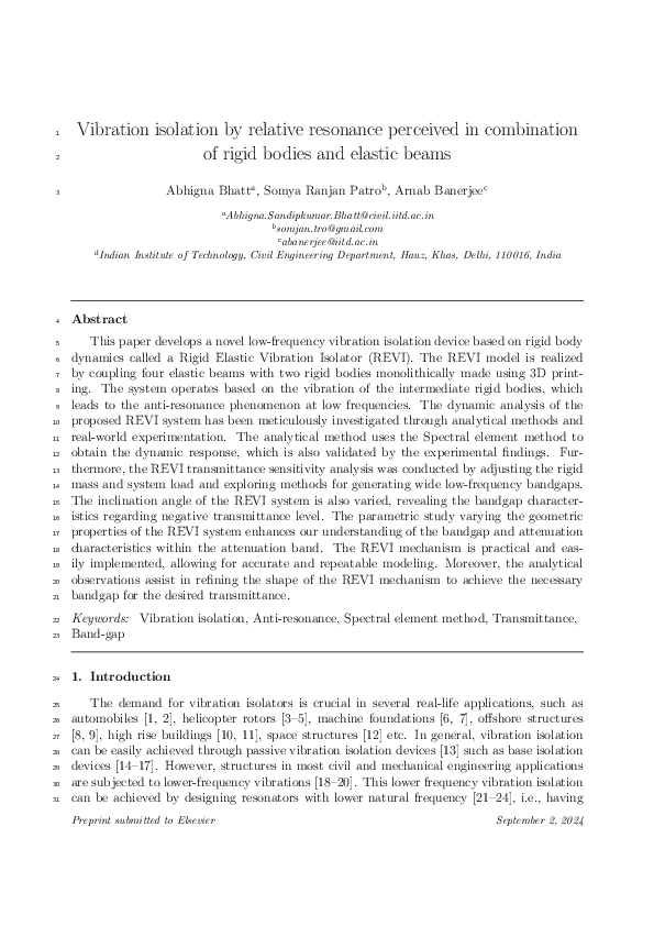 (PDF) Vibration isolation by relative resonance perceived in ...