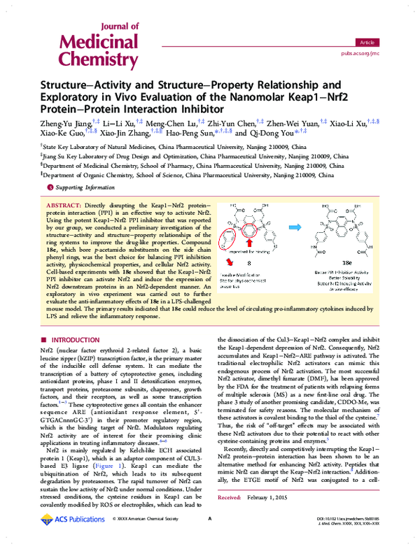 (PDF) Structure activity and structure property relationships of a ...