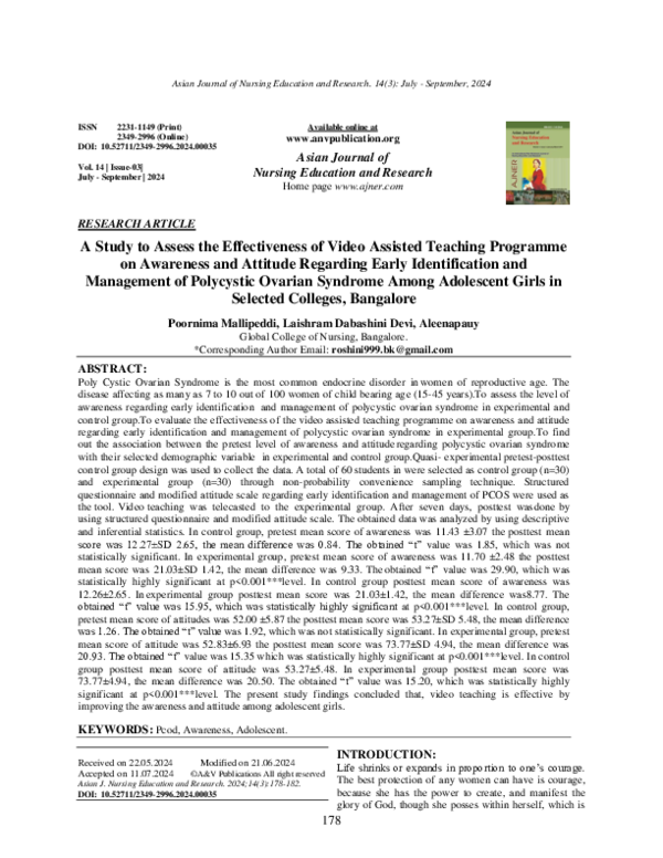 (PDF) A Study to Assess the Effectiveness of Structured Teaching ...