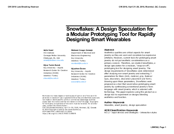 (PDF) Snowflakes