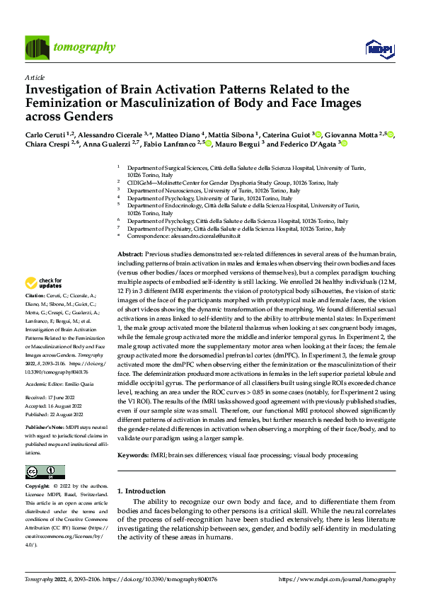 (PDF) Investigation of Brain Activation Patterns Related to the ...