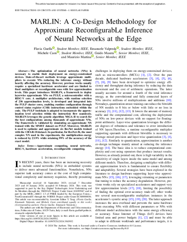 (PDF) MARLIN: A Co-Design Methodology for Approximate ReconfigurabLe ...