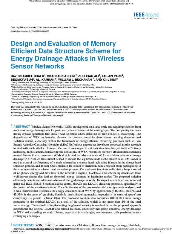 (PDF) Design and Evaluation of Memory Efficient Data Structure Scheme ...