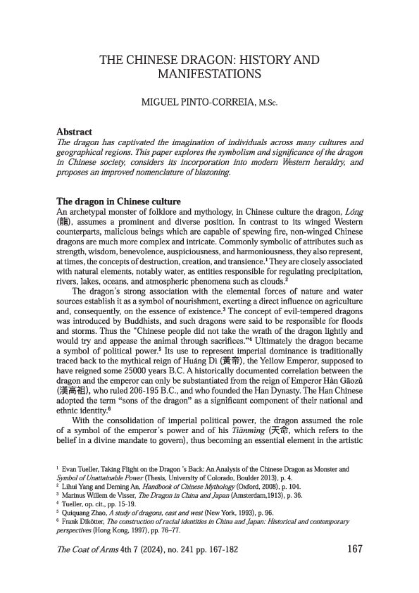 (PDF) THE CHINESE DRAGON - HISTORY AND MANIFESTATIONS