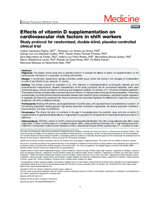 (PDF) Effects of Vitamin D Supplementation on Cardiovascular and ...