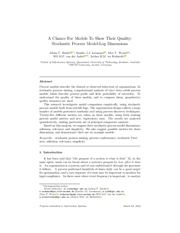 (PDF) A Chance For Models To Show Their Quality: Stochastic Process ...