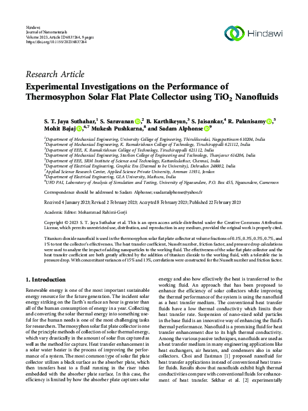 (PDF) Experimental Investigations on the Performance of Thermosyphon ...