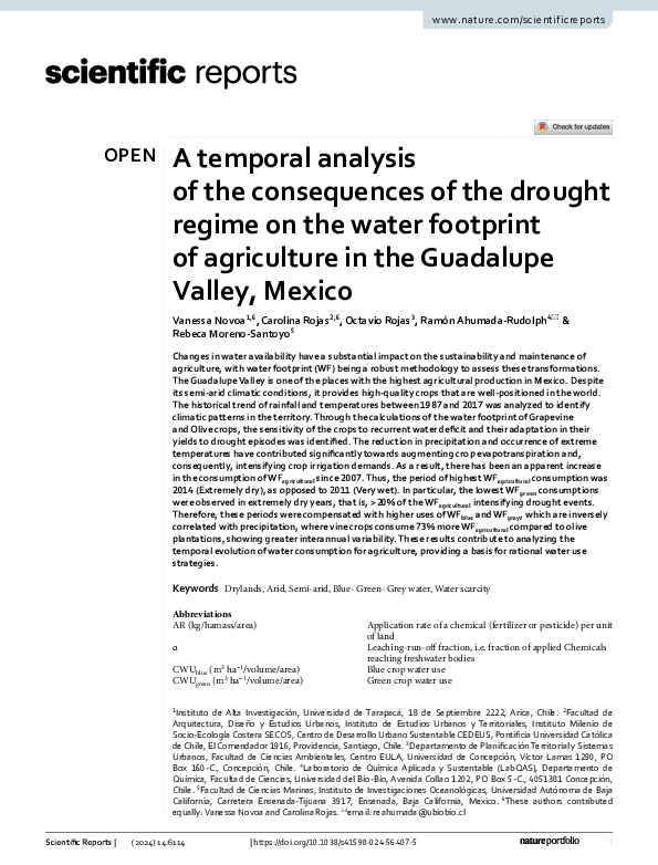(PDF) A temporal analysis of the consequences of the drought regime on ...