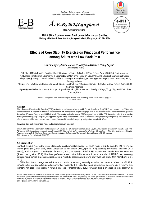 (PDF) Effects of Core Stability Exercise on Functional Performance ...