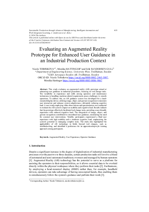 (PDF) Evaluating an Augmented Reality Prototype for Enhanced User ...