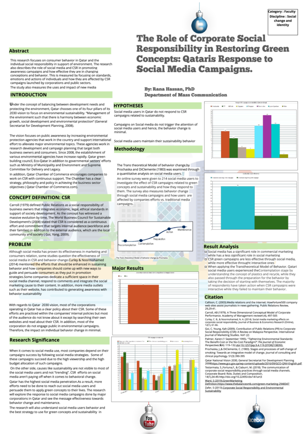 (PDF) The Role of Corporate Social Responsibility in Restoring Green ...