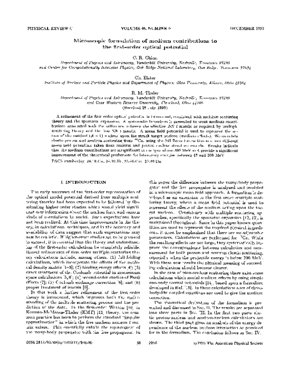 Microscopic formulation of medium contributions to the first-order optical potential