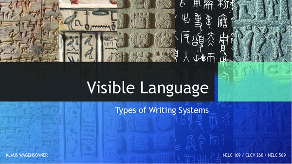 (PDF) Visible Language - Types of Writing Systems