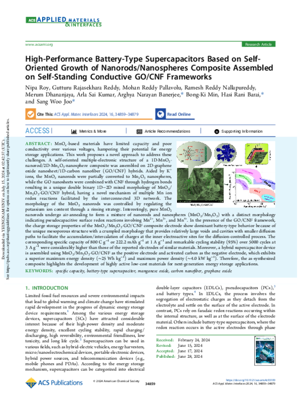 (PDF) High-Performance Battery-Type Supercapacitors Based on Self ...
