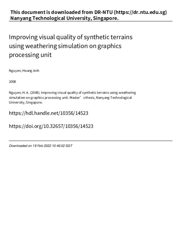 (PDF) Improving visual quality of synthetic terrains using weathering ...