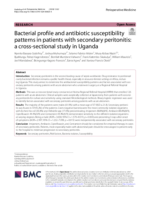 (PDF) Bacterial profile and antibiotic susceptibility patterns in ...