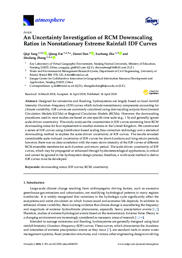 (PDF) An Uncertainty Investigation of RCM Downscaling Ratios in ...