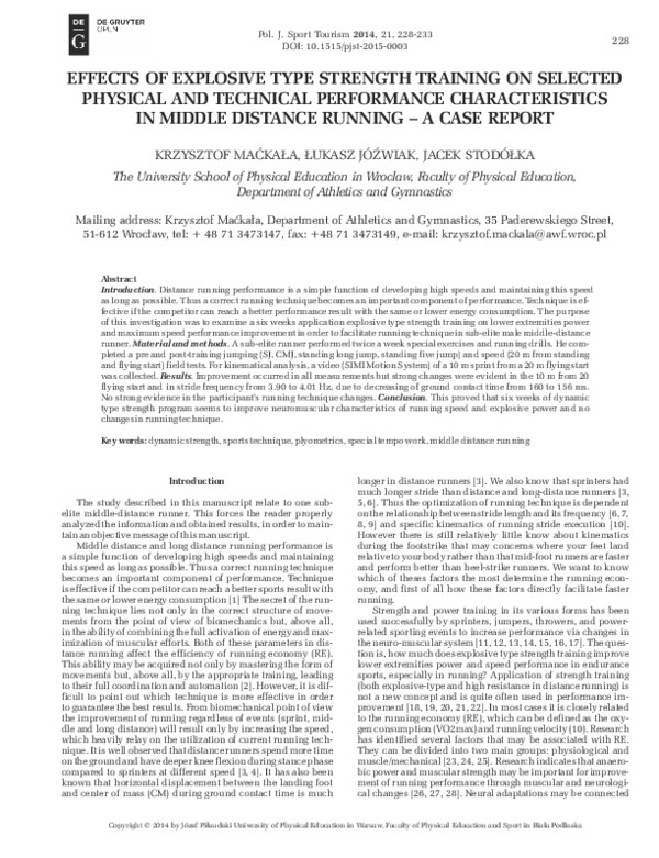 (PDF) Effects of Explosive Type Strength Training on Selected Physical ...