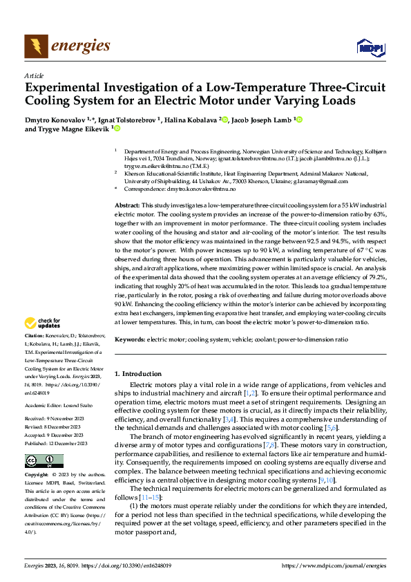 (PDF) Experimental Investigation of a Low-Temperature Three-Circuit ...